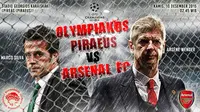 Olympiakos Piraeus vs Arsenal FC (Liputan6.com/Abdillah)
