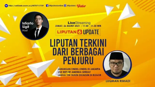 Live streaming liputan6.com update hari ini membahas dari berbagai penjuru dengan headline mengenai larangan ondel-ondel di DKI Jakarta.