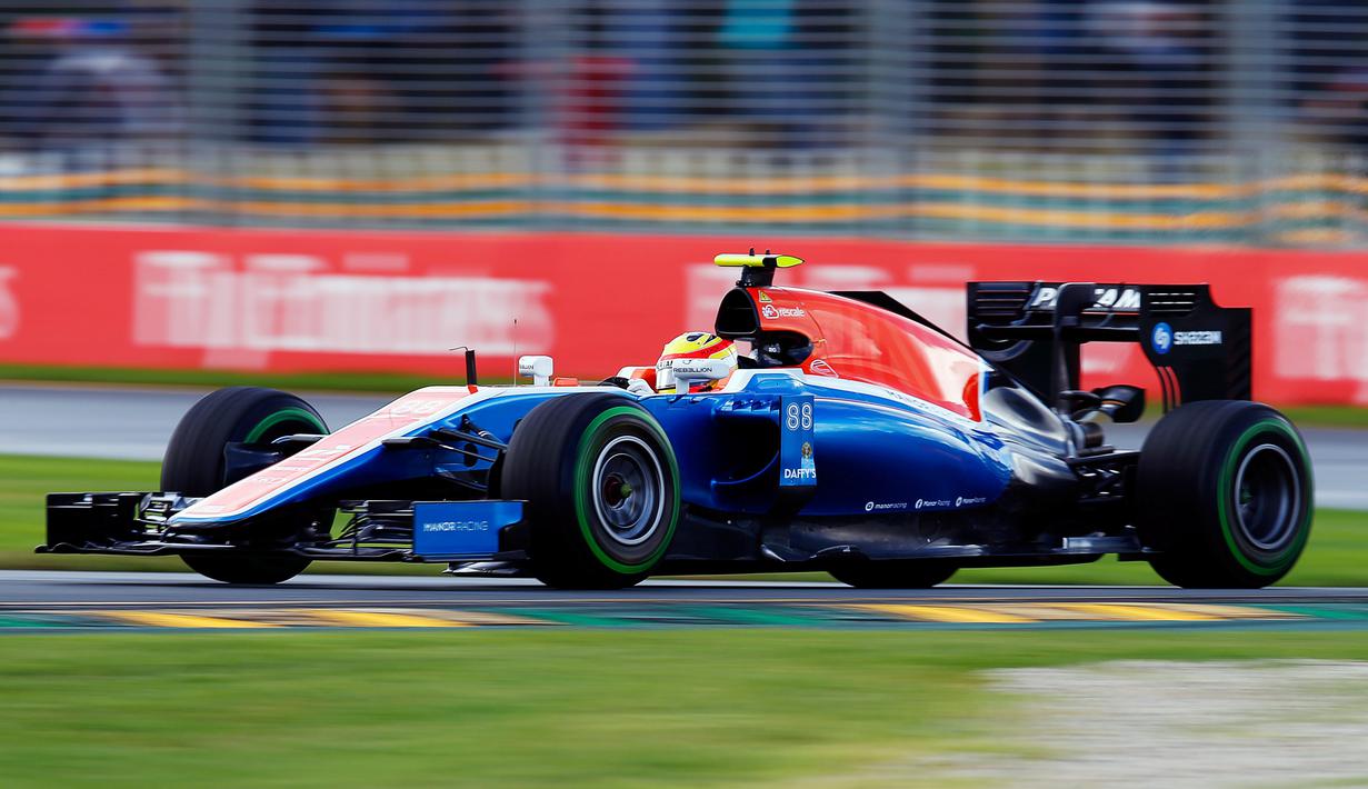 Saat latihan bebas pertama, Rio Haryanto menempati peringkat ke-19 dan naik ke peringkat ke-14 saat latihan bebas kedua. (Bola.com/Manor Racing)