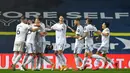 5. Leeds United (105,2 juta euro) - Meski berstatus sebagai klub promosi, Leeds United menghabiskan dana yang cukup besar berbelanja pemain di bursa musim panas ini. Pengeluaraan Leeds United mencapai 105,2 juta euro untuk melabuhkan empat pemain baru. (AFP/Paul Ellis)