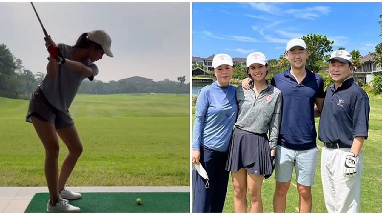 7 Gaya Maudy Ayunda saat Main Golf, Curi Perhatian