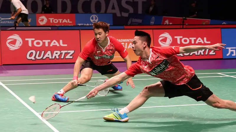 Indonesia kalah 1-4 dari India pada laga pertama Grup 1D Piala Sudirman 2017, Minggu (23/5/2017). Kevin Sanjaya Sukamuljo/Marcus Fernaldi Gideon menyumbang satu-satunya poin tim merah putih. 