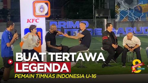 VIDEO: Ketika Pemain Timnas Indonesia U-16 Buat Marco Materazzi dan Eric Abidal Tertawa