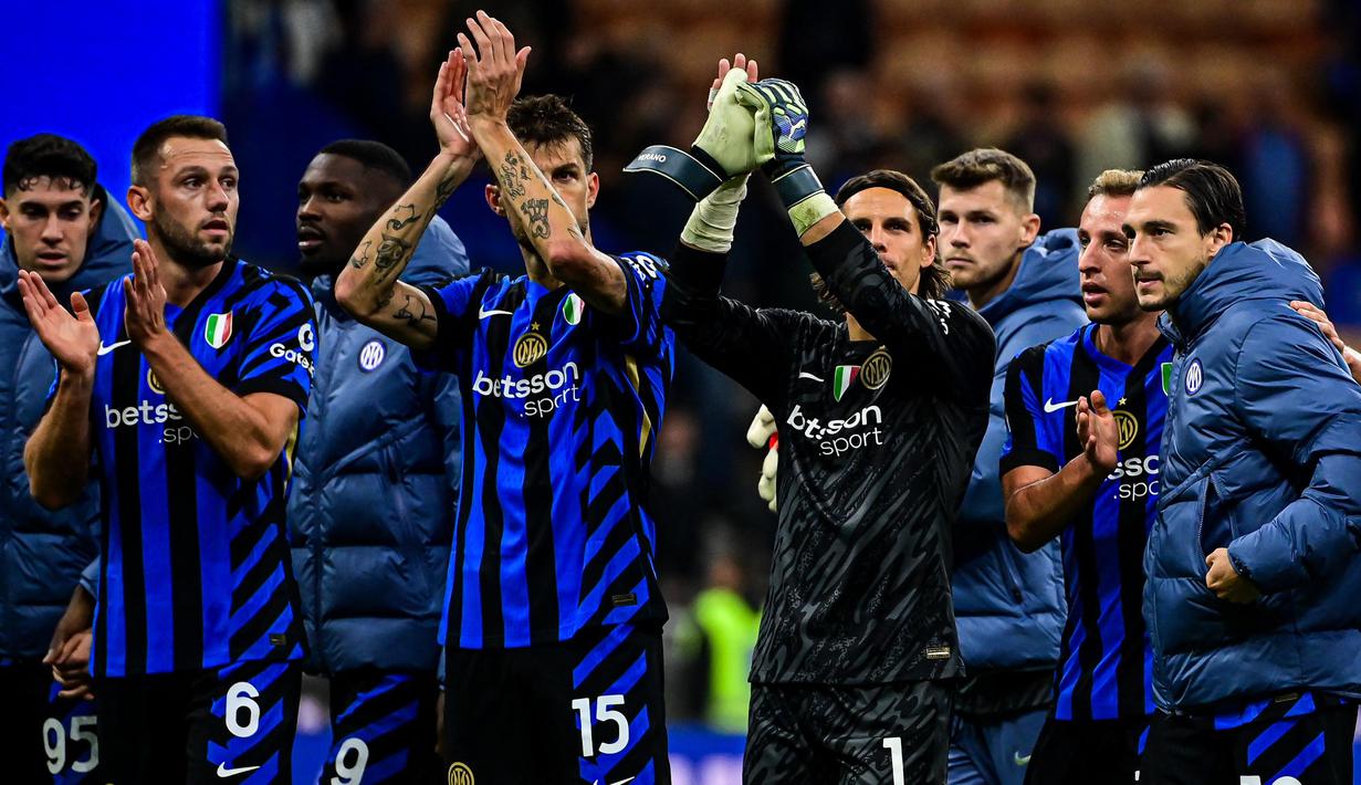 Bermain di Stadion San Siro, Inter Milan sukses memetik kemenangan tipis 3-2 atas Torino. (Piero CRUCIATTI/AFP)
