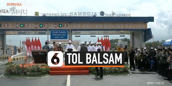 VIDEO: Jokowi Resmikan Jalan Tol di Ibu Kota Baru