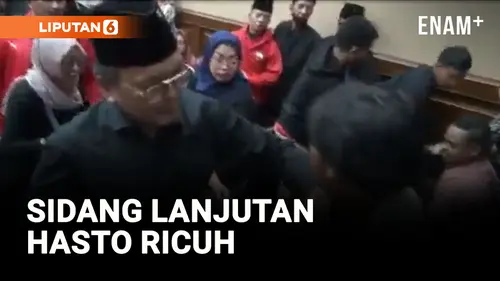 VIDEO: Ricuh Mengawali Sidang Lanjutan Hasto Kristiyanto