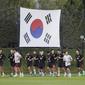 Suasana latihan timnas Korea Selatan di Piala Dunia 2022