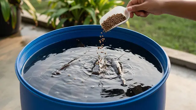 cara ternak lele di gentong 25 liter