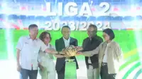 Liga 2 resmi digulirkan dan bakal ditayangkan langsung lewat Indosiar dan vidio. Ada 120 pertandingan yang diproduksi untuk ditayangkan oleh SCM (screenshoot vidio)