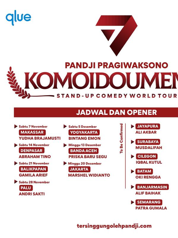 Pandji Pragiwaksono jelang tur stand up comedy bertema Komoidoumenoi. (Dok. Istimewa)