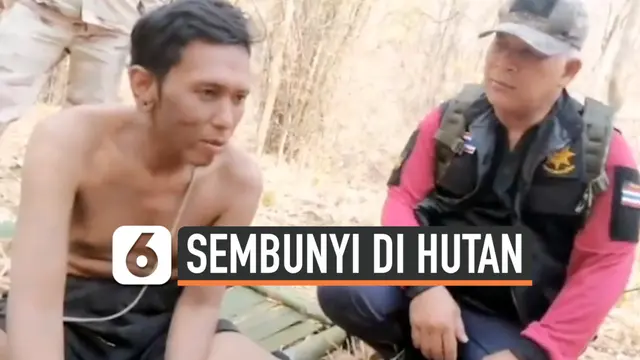 VIDEO: Kabur dari Polisi, Pengendara Motor Bersembunyi di Hutan