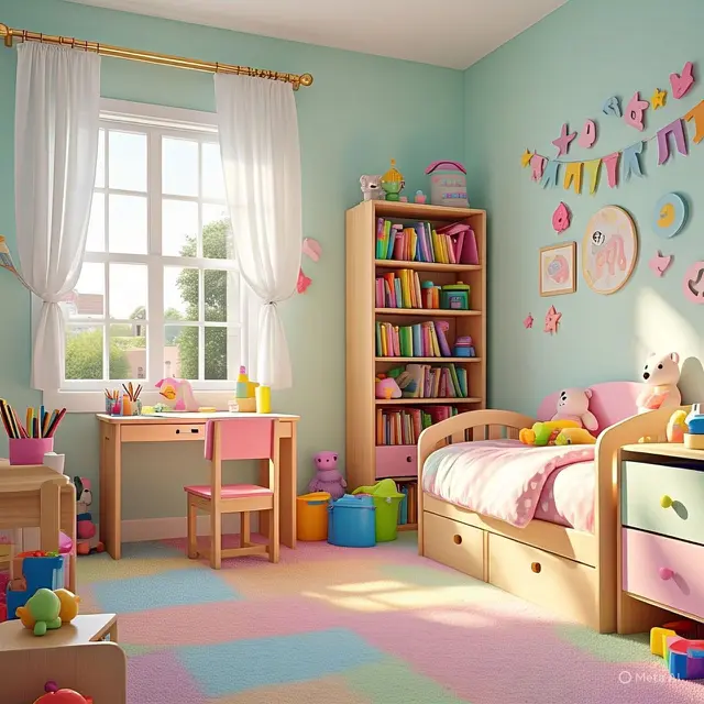 Ilustrasi Kamar Anak.