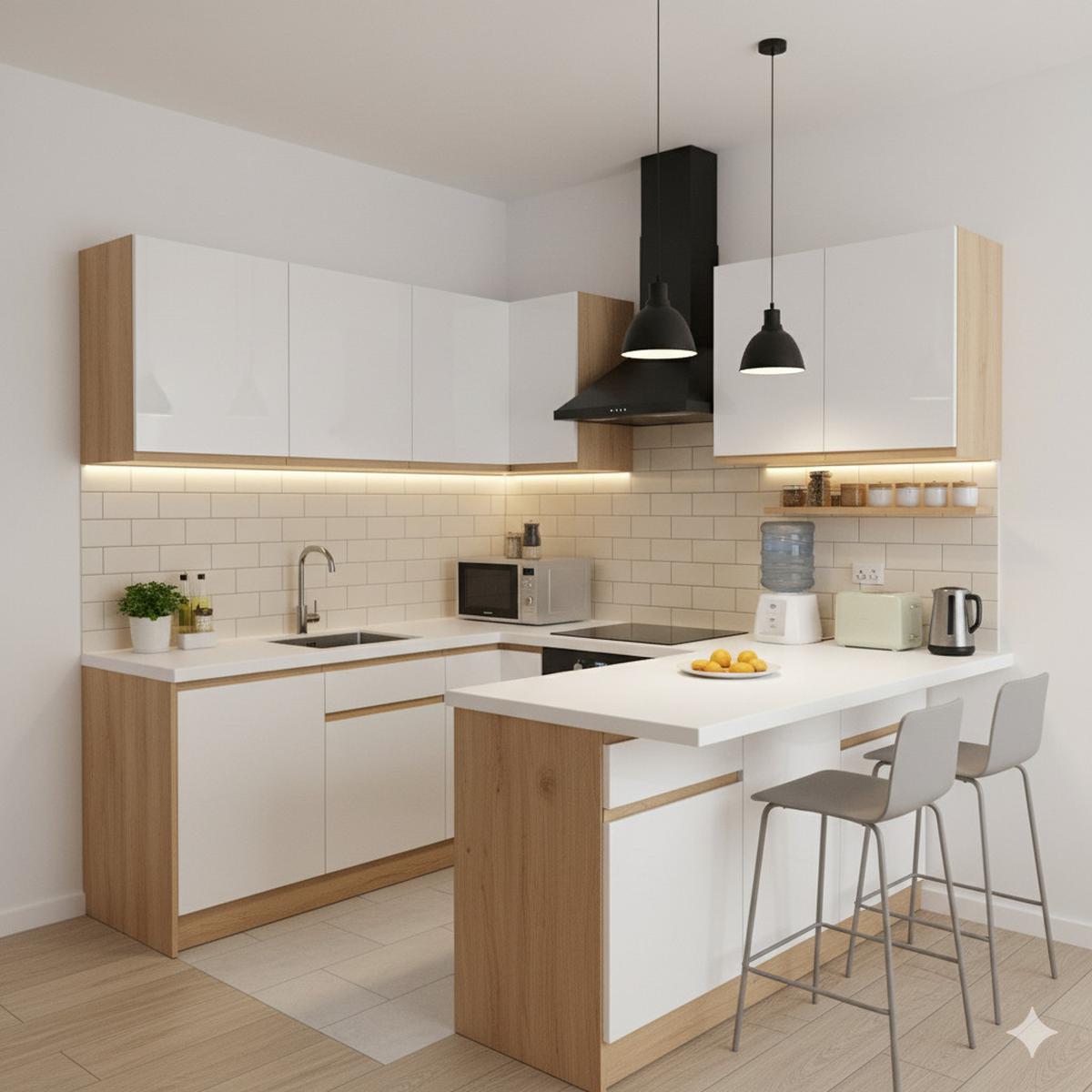 Kitchen Set Minimalis dengan Island