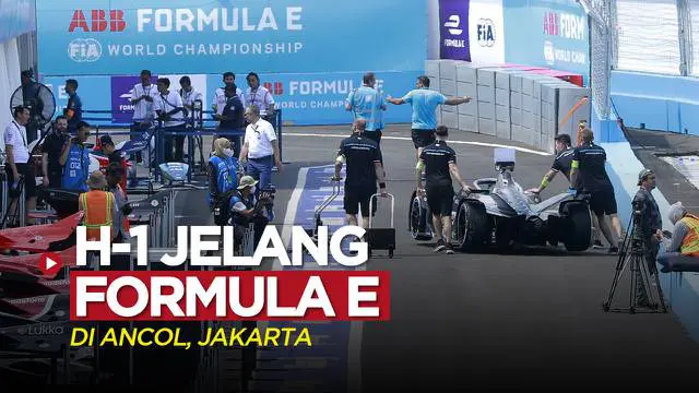 Berita video suasana sehari jelang Formula E di Ancol, Jakarta, Jumat (3/6/2022) siang hari WIB.