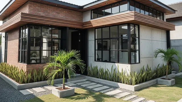 Model Industrial Look dengan Dinding Ekspos