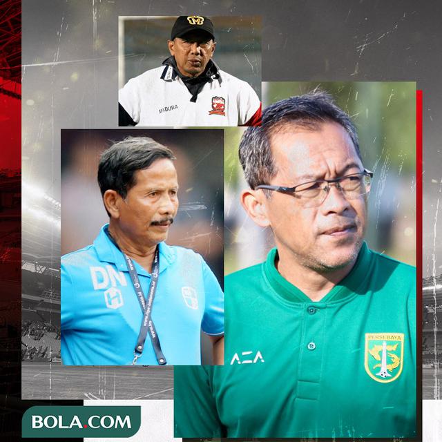 Ilustrasi - Djadjang Nurdjaman, Rahmad Darmawan, Aji Santoso