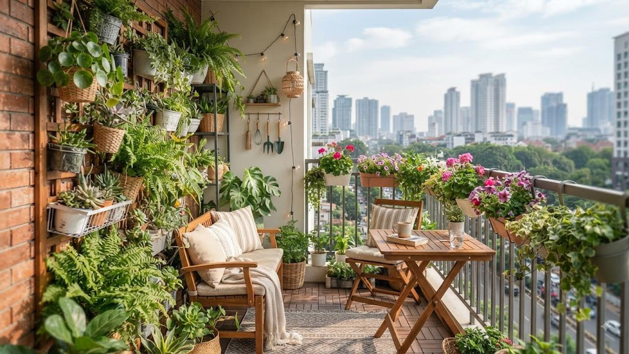 Balkon Kecil Ruang Hijau dan Bersantai