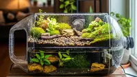 7 Ide Kebun Paludarium dari Galon Bekas di Rumah yang Estetik dan Hemat Biaya