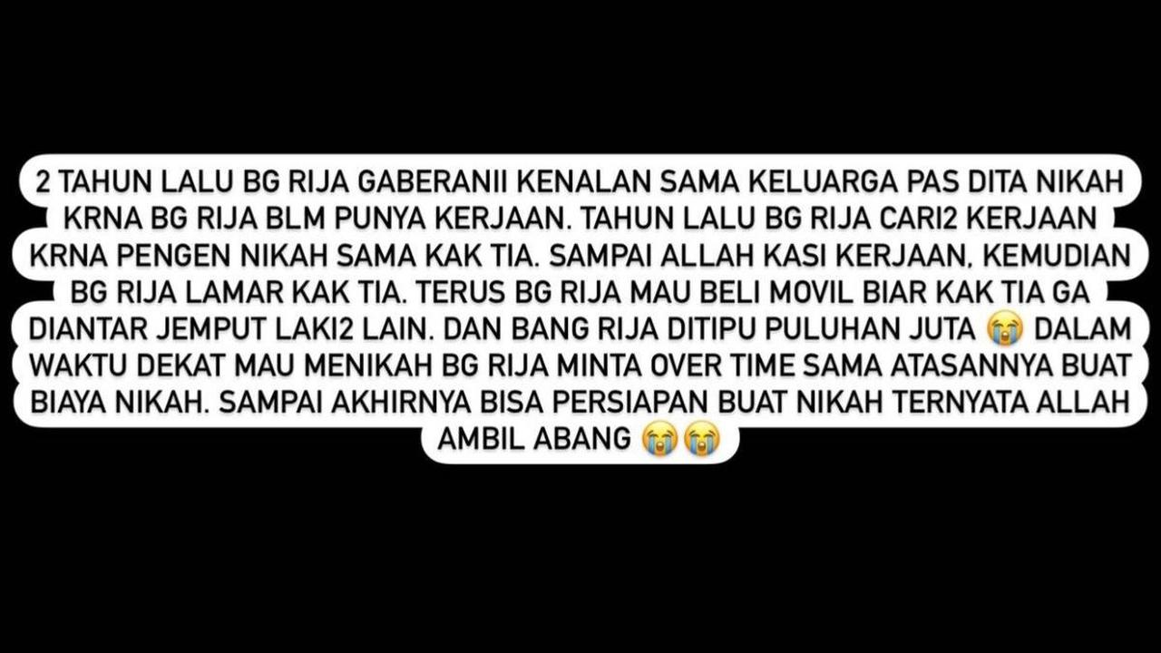 Wanita Ini Terpukul saat Calon Suami Meninggal Dunia H-2 Pernikahan, Kisahnya Bikin Haru