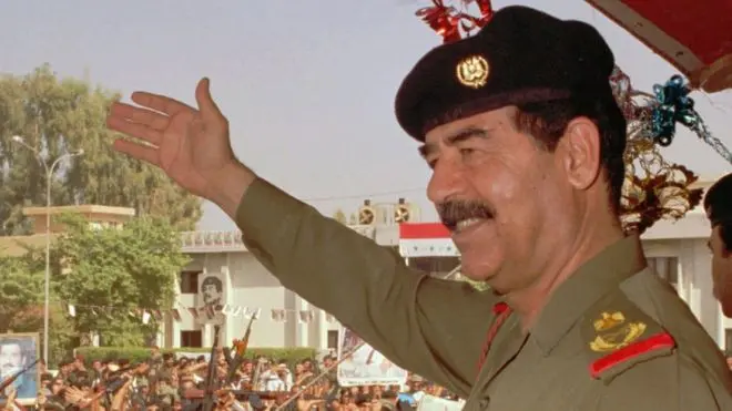 mantan Presiden Irak Saddam Hussein | foto BBC.com