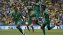 Gol Senegal dicetak oleh H. Diallo (22'), Marquinhos (OG) dan Sadio Mane (55' dan 90').  (AP Photo/Armando Franca)