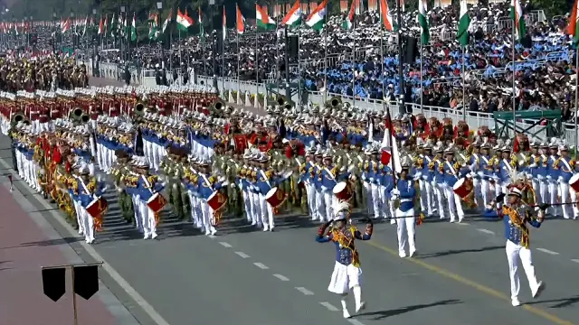 Momen Prabowo Naik Kereta Kuda Bareng Presiden Droupadi Murmu di Parade Hari Republik India
