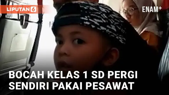 Seorang bocah menjadi perhatian sejumlah penumpang pesawat. Lantaran ia duduk sendirian di kursi penumpang. Saat ditanya, benar saja bocah kelas 1 SD tersebut naik pesawat tanpa didampingi orang tua dari Makassar ke Surabaya.