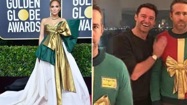Berpita Besar, Gaun Jennifer Lopez di Golden Globe 2020 Jadi Guyonan Warganet