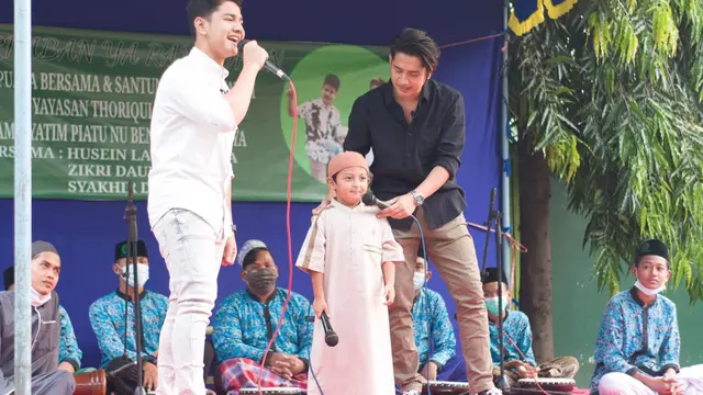Syakir Daulay, Zikri Daulay, dan artis cilik Husein Latuconsina. (ist)