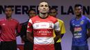 Bek Madura United, Jaime Xavier, berpose saat Peluncuran Shopee Liga 1 di SCTV Tower, Jakarta, Senin (13/5). Sebanyak 18 klub akan bertanding pada Liga 1 mulai tanggal 15 Mei. (Bola.com/Vitalis Yogi Trisna)