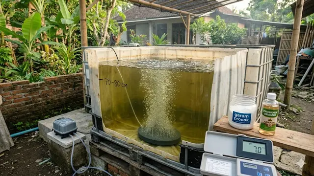 Budidaya Gurame di Tandon Air Bekas