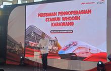 Potret Peresmian Stasiun Whoosh Karawang oleh AHY dan Menhub Dudy