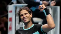 Rafael Nadal tampil impresif menundukkan Andy Murray 6-4, 6-1, di ajang ATP World Tour Finals di O2 Arena, London, Rabu (18/11/2015)