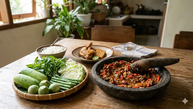 Cara Membuat Sambal Terasi Tomat (Foto: Gemini AI)