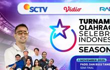 Turnamen Olahraga Selebriti Indonesia TOSI Season 4 Bergulir, Siap Bersaing Padel dan Badminton