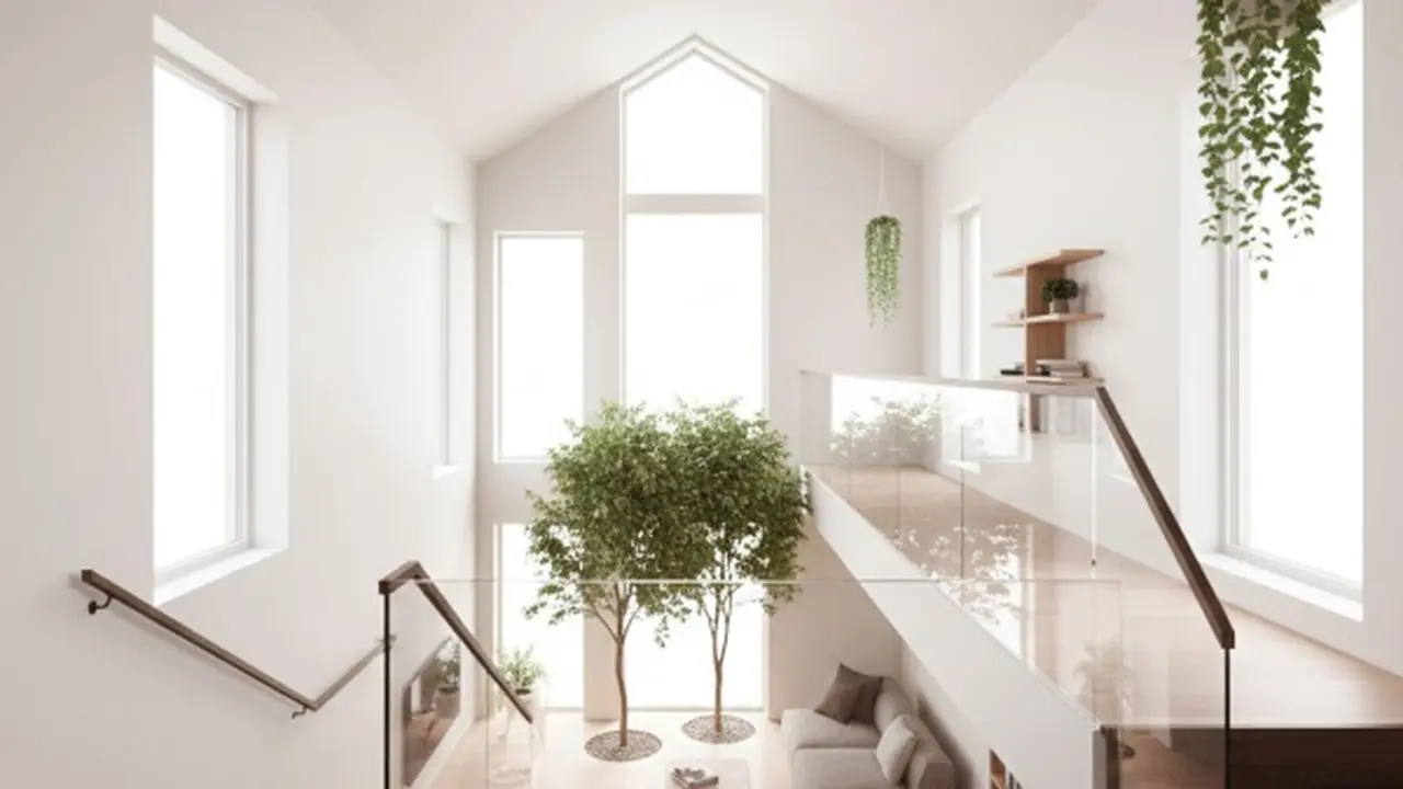 Model Rumah Mungil dengan Void Vertikal/Gemini AI
