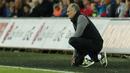 Pelatih Swansea City, Francesco Guidolin saat menyaksikan laga timnya melawan Manchester City pada laga Piala Liga Inggris di Liberty Stadium, Kamis (22/9/2016) dini hari WIB.  (Action Images via Reuters/Andrew Boyers)