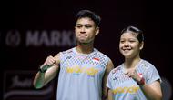 Ganda campuran Indonesia, Jafar Hidayatullah/Felisha Alberta Nathaniel Pasaribu, saat beraksi di Polytron Indonesia Open 2026. (Bola.com/Bagaskara Lazuardi)