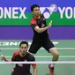 Ganda putra Indonesia Hendra Setiawan / Mohammad Ahsan saat berlaga di final Hong Kong Open 2019, Minggu (17/11/2019). (foto: PBSI)