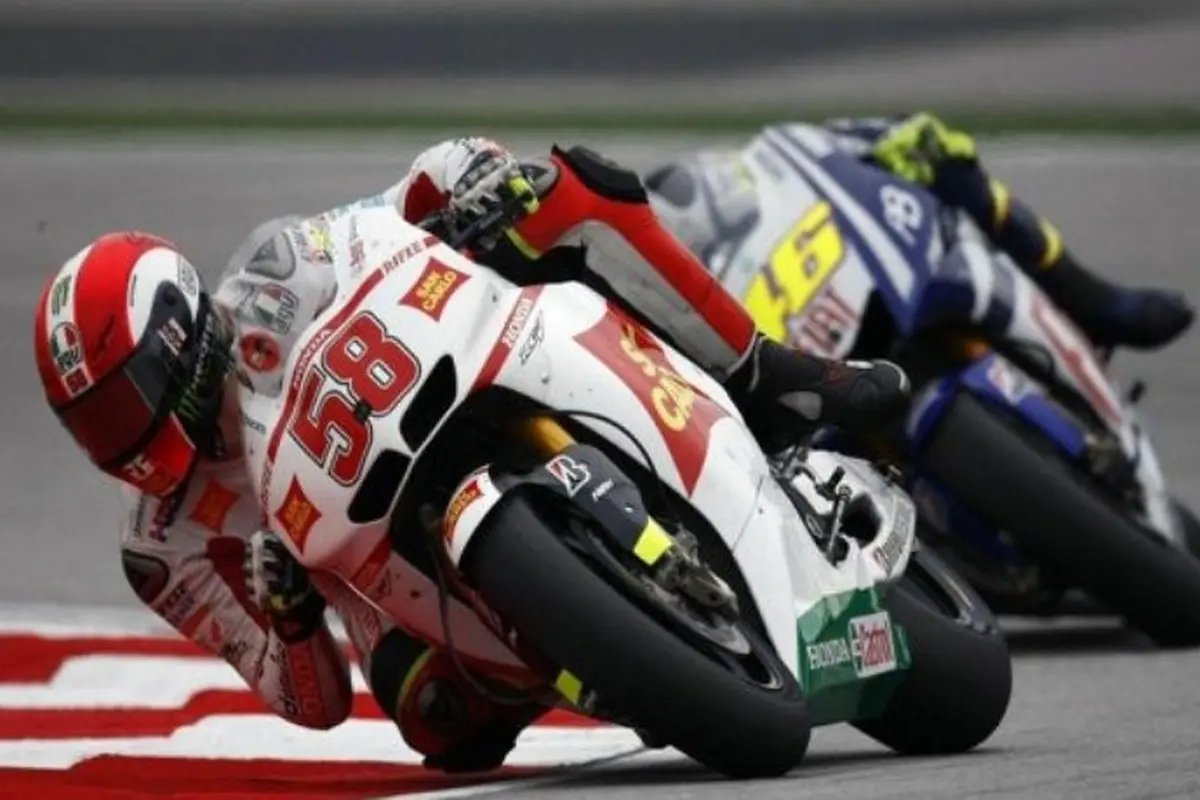 Valentino Rossi dan Marco Simoncelli