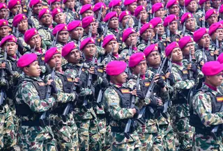 Adapun Indonesia Maju dapat diartikan bahwa peran TNI tidak hanya untuk kepentingan operasional pertahanan dengan kemampuan tempur, tetapi juga mendukung program nasional melalui operasi militer selain perang (OMSP). (merdeka.com/Arie Basuki)