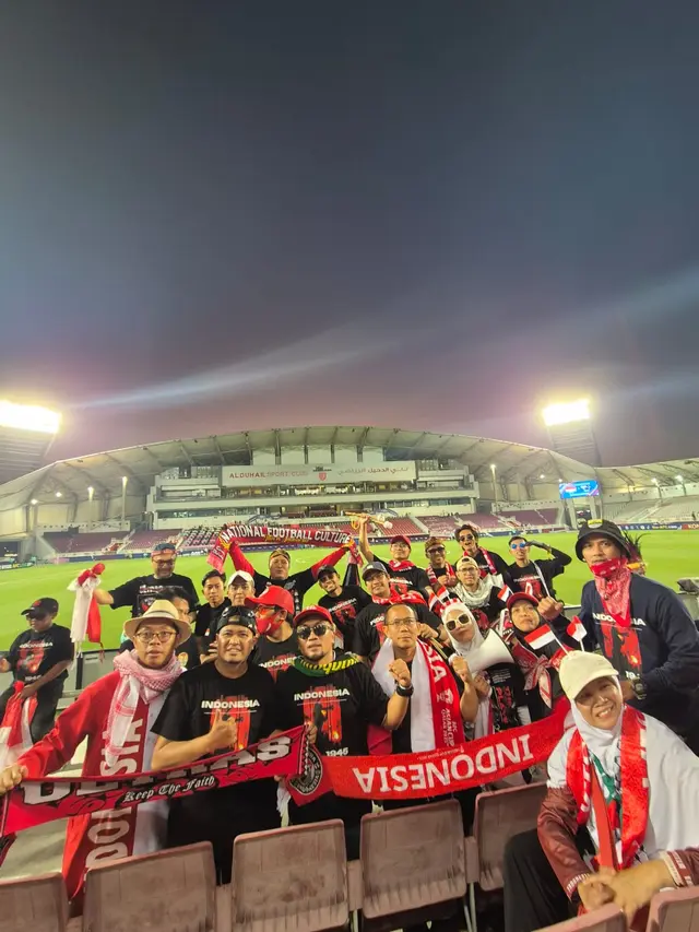 WNI di Qatar Saksikan Match Timnas Indonesia