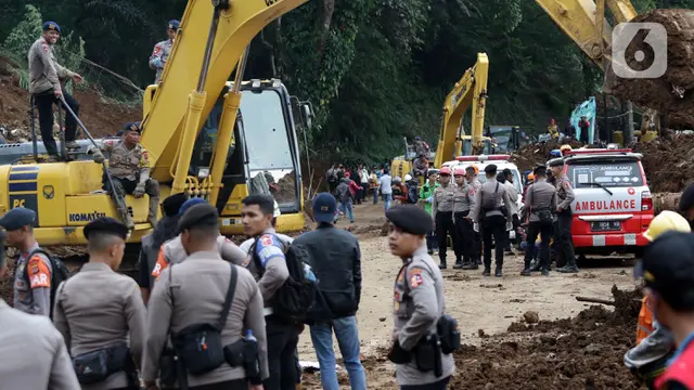 Upaya Pencarian Korban Longsor Akibat Gempa Cianjur Terus Dilakukan