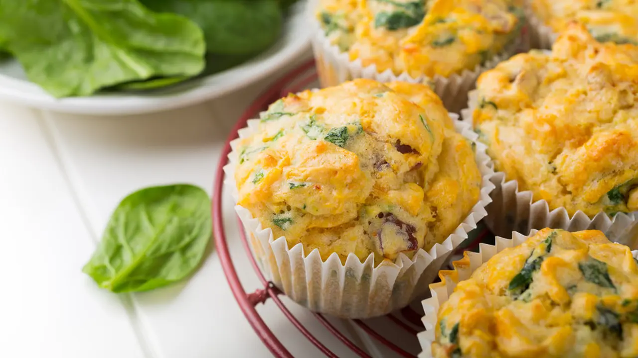 muffin keju bayam