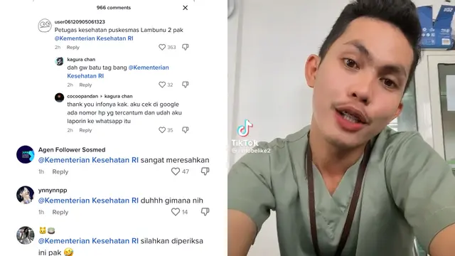 Bukan Minta Maaf, Nakes Viral Bikin Video TikTok Beda Penanganan Pasien Umum dan Pasien BPJS Malah Unggah Video Lain (Sumber: TikTok/rintobelike2)