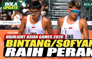Highlight Final Voli Pantai Putra Indonesia vs Qatar, Bintang/Sofyan Raih Perak Asian Games 2026