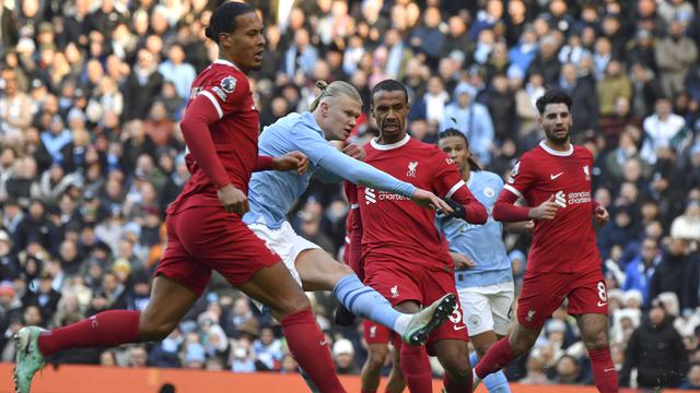 Foto: Gol ke-50 Erling Haaland Tak Mampu Bawa Kemenangan Man City atas Liverpool di Pekan ke-13 Liga Inggris 2023 / 2024