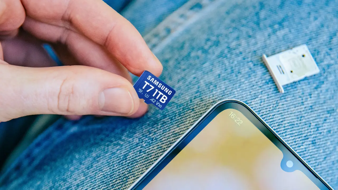MicroSD Samsung T7. Credit: Samsung