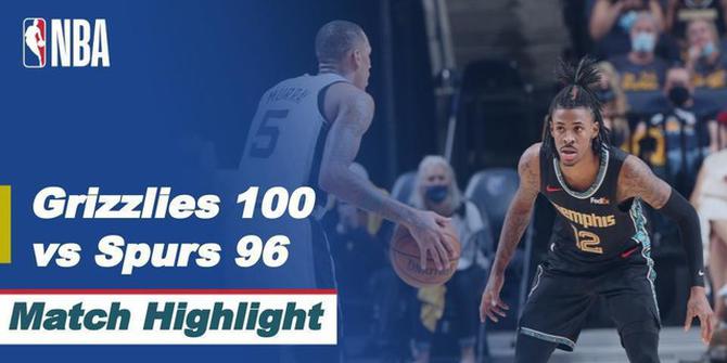VIDEO: Highlights NBA, Memphis Grizzlies Berpeluang ke Playoffs Setelah Tundukkan San Antonio Spurs 100-96