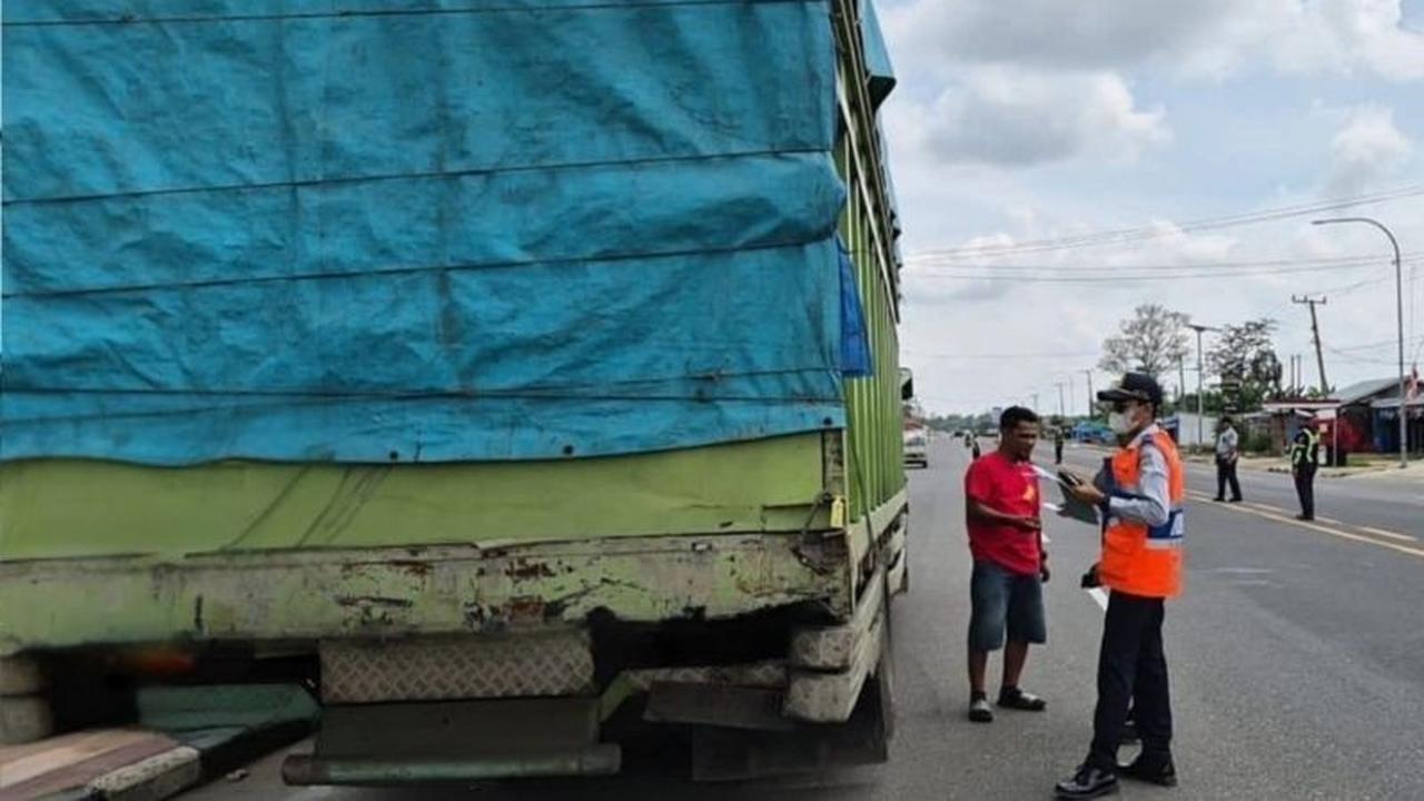 BPTD Jambi Beri Sanksi Empat Kendaraan dalam Razia ODOL di Tebo